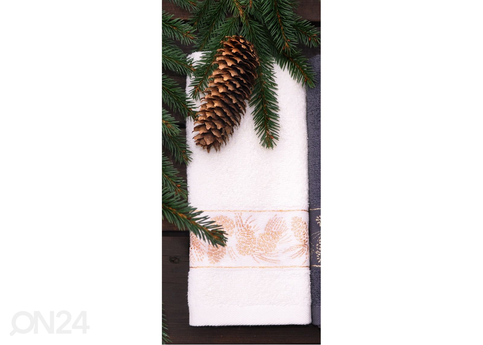 Käterätikute komplekt Holly kreem 2 tk, 30x50 cm suurendatud
