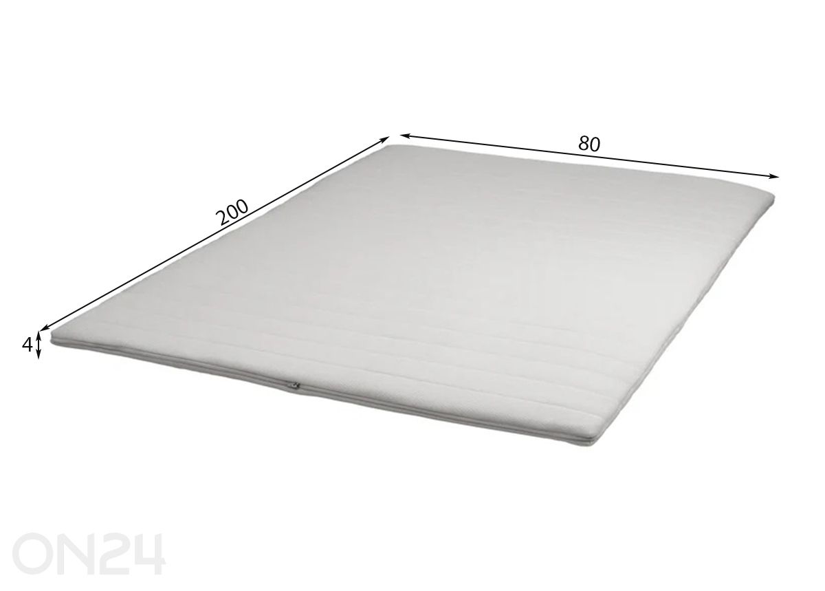 Kattemadrats Wendre Foam 80x200 cm suurendatud mõõdud