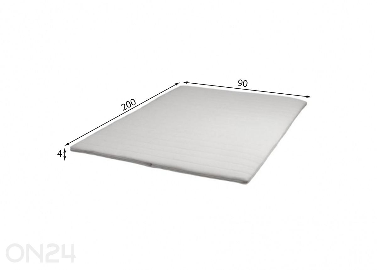 Kattemadrats Wendre Foam 90x200 cm suurendatud mõõdud