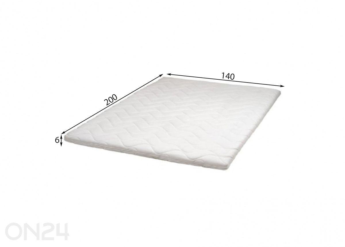 Kattemadrats Wendre Latex 140x200 cm suurendatud mõõdud