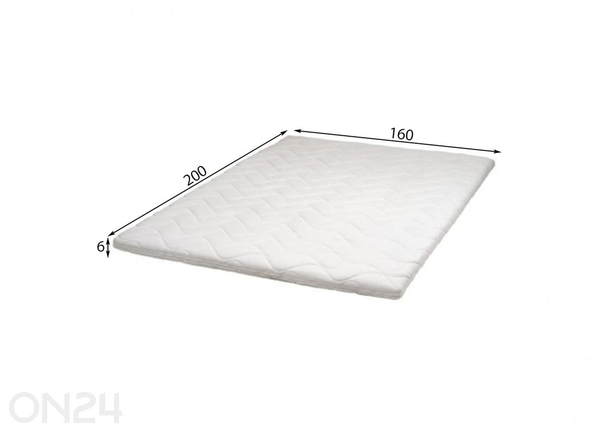 Kattemadrats Wendre Latex 160x200 cm suurendatud mõõdud