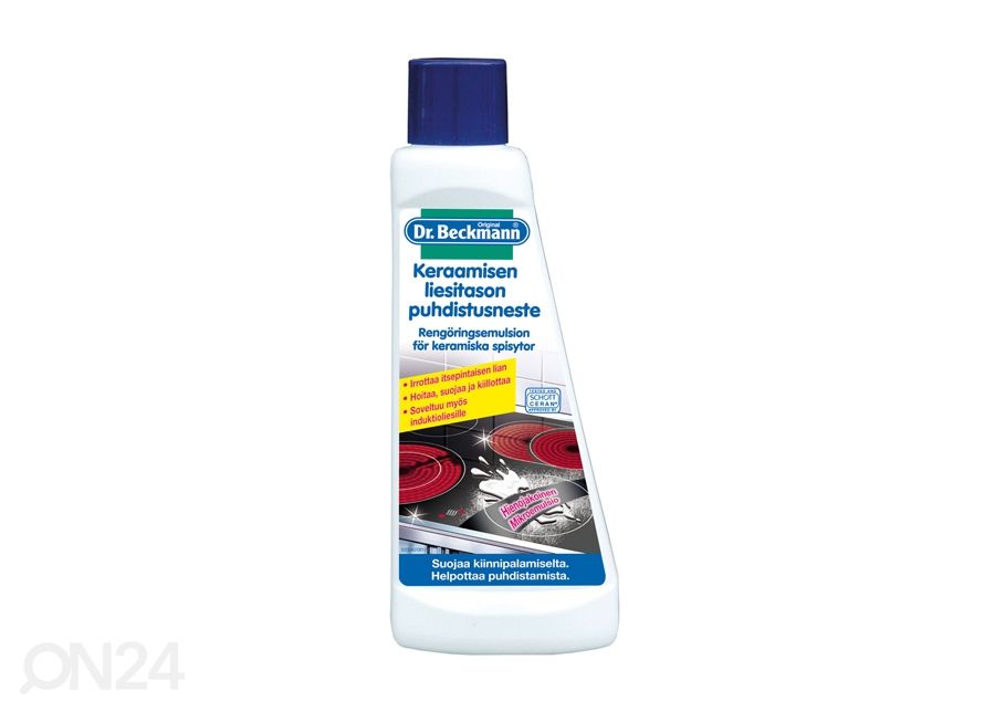 Keraamilise pliidi puhastusvahend Dr.Beckmann 250ml suurendatud