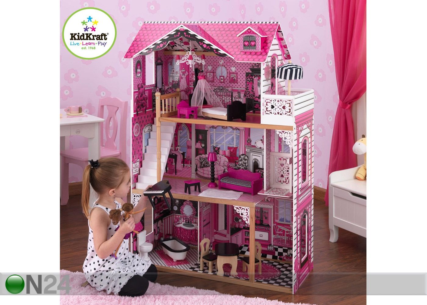 KidKraft Amelia nukumaja suurendatud