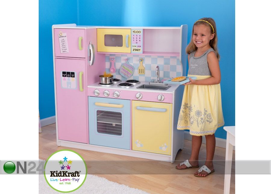 KidKraft suur pastelne mänguköök suurendatud