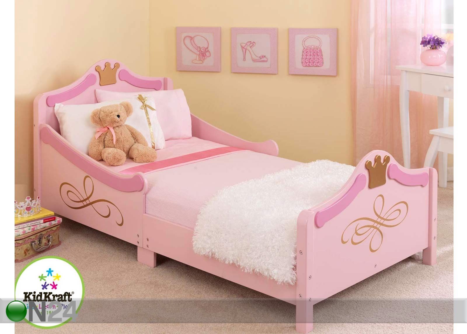 KidKraft voodi Printsess 70x140 cm suurendatud
