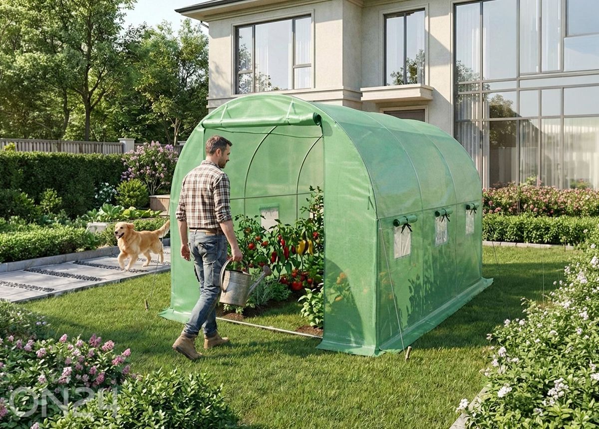 Kilekasvuhoone 6 m² suurendatud