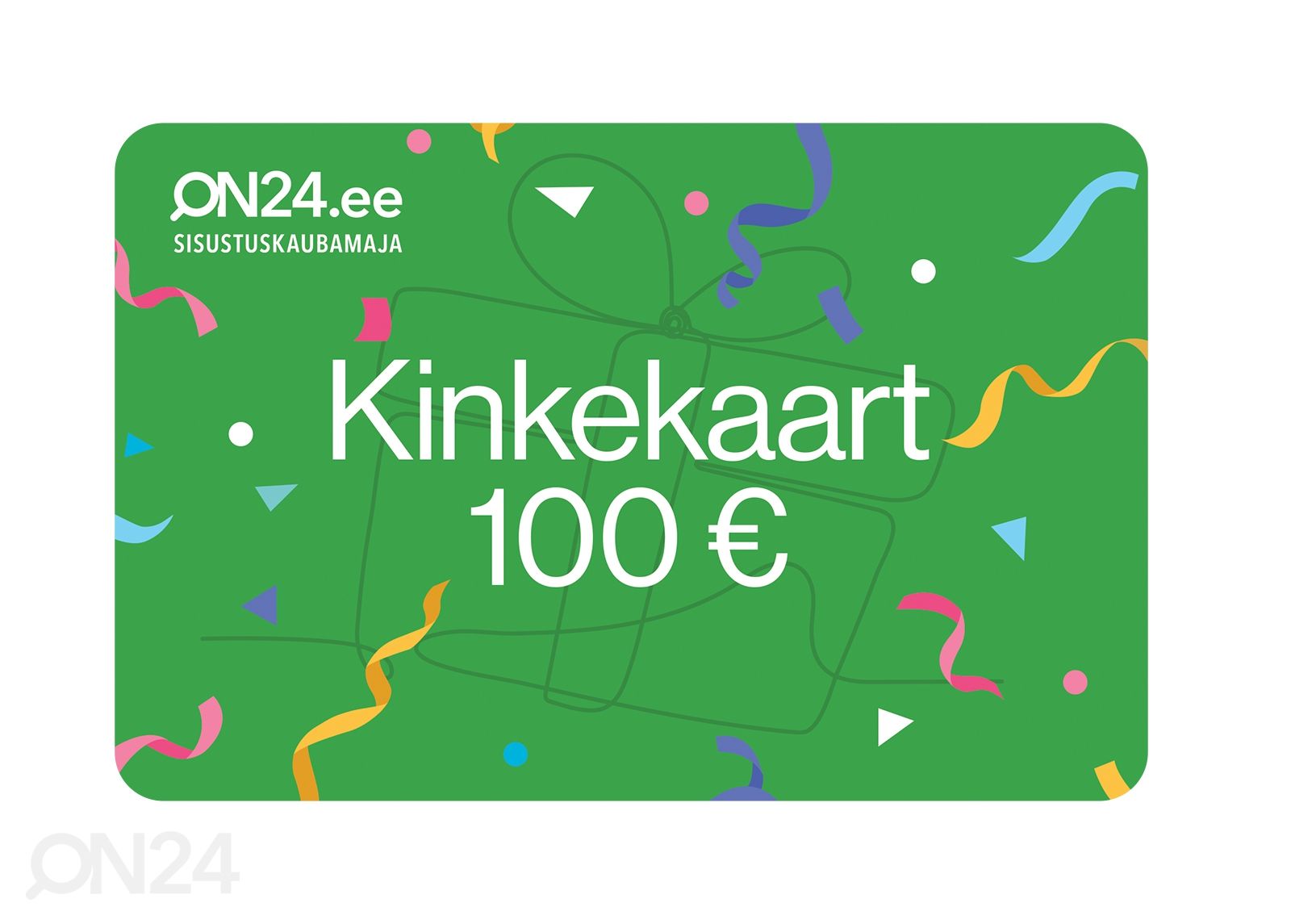 Kinkekaart 100 € suurendatud