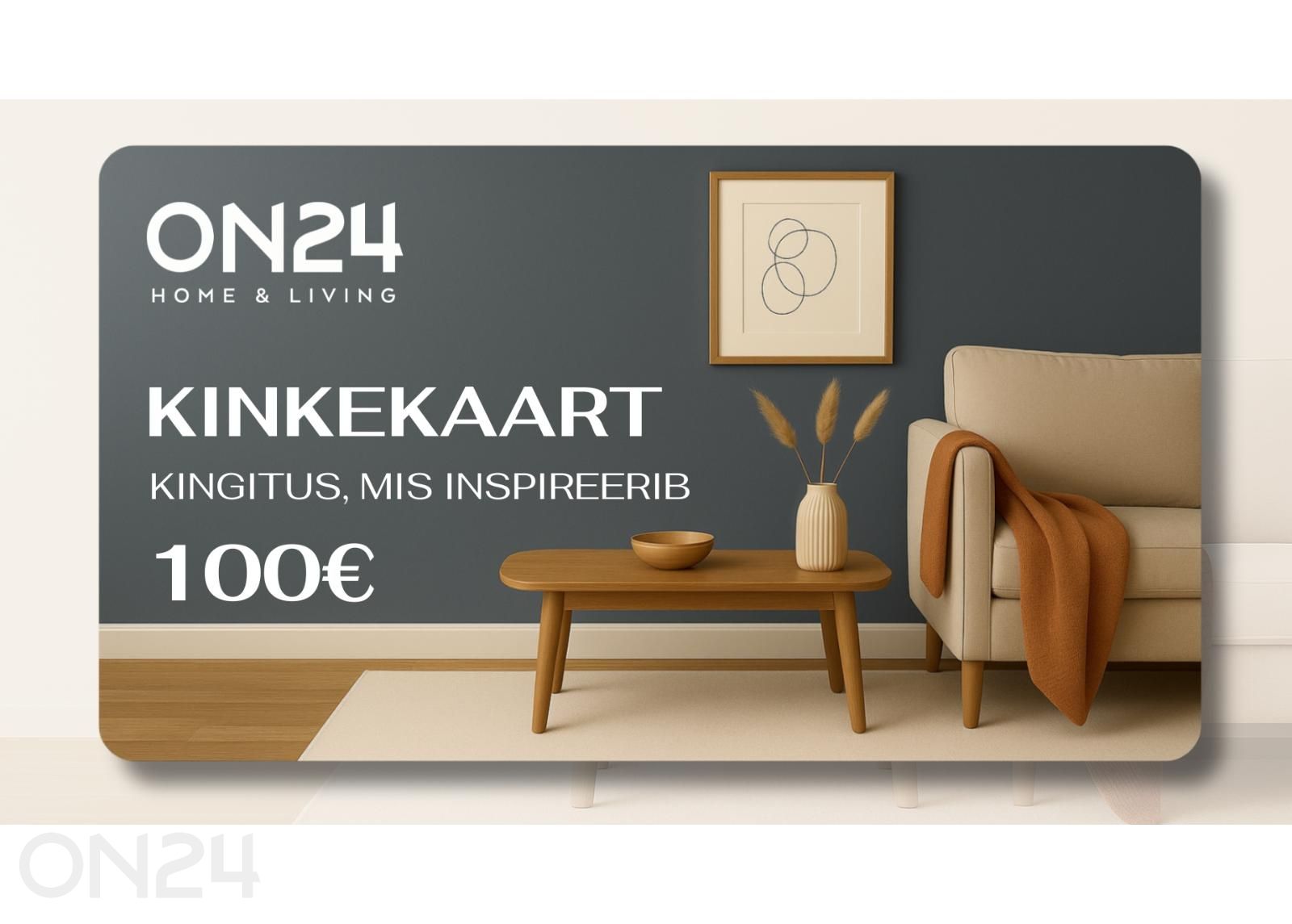 Kinkekaart 100 € suurendatud