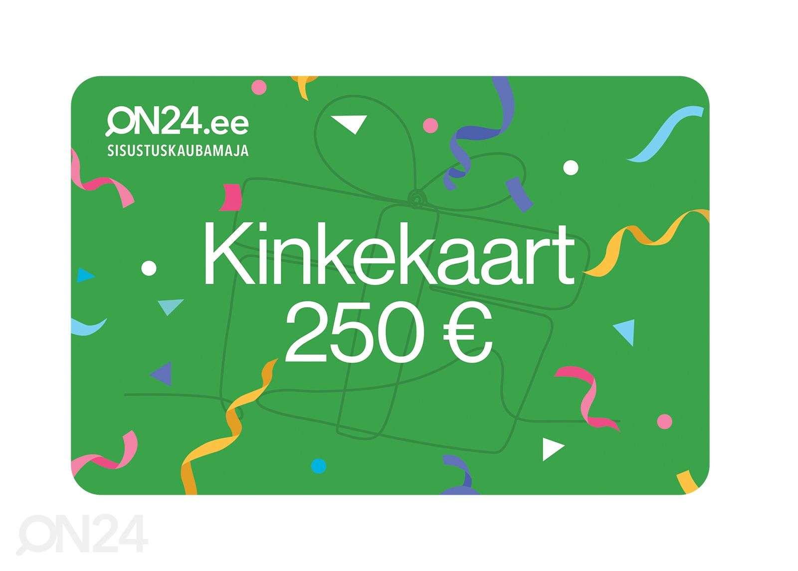 Kinkekaart 250 € suurendatud