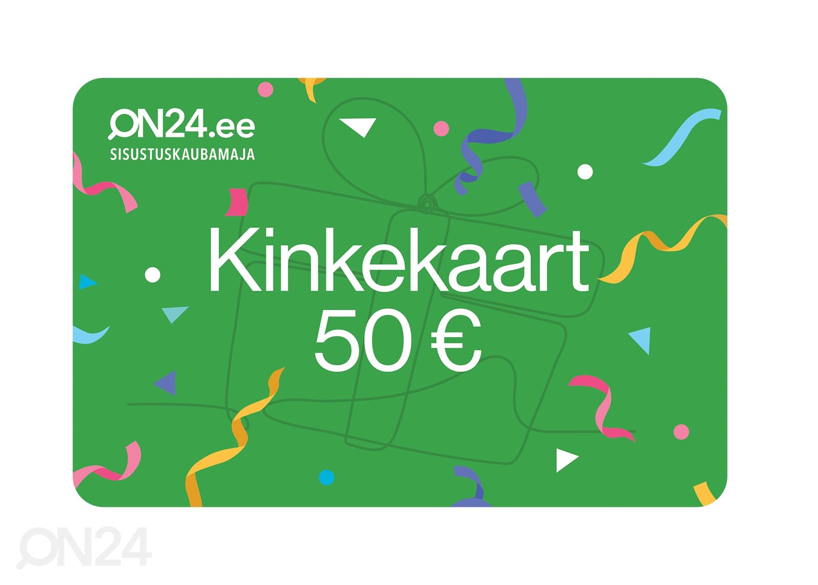 Kinkekaart 50 € suurendatud