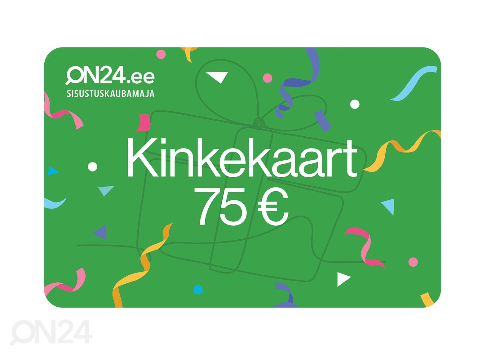 Kinkekaart 75 € suurendatud
