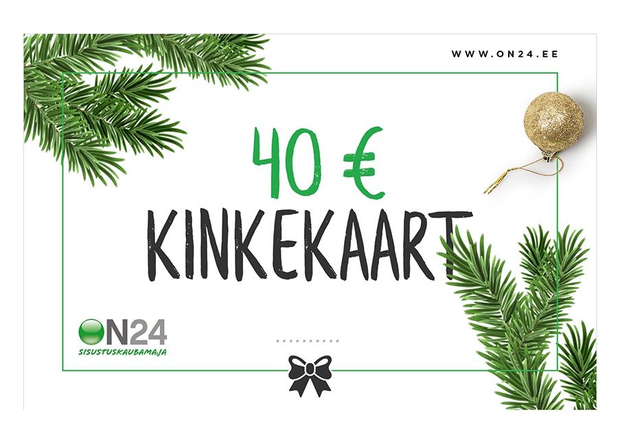 Kinkekaart Jõulud 40 € suurendatud