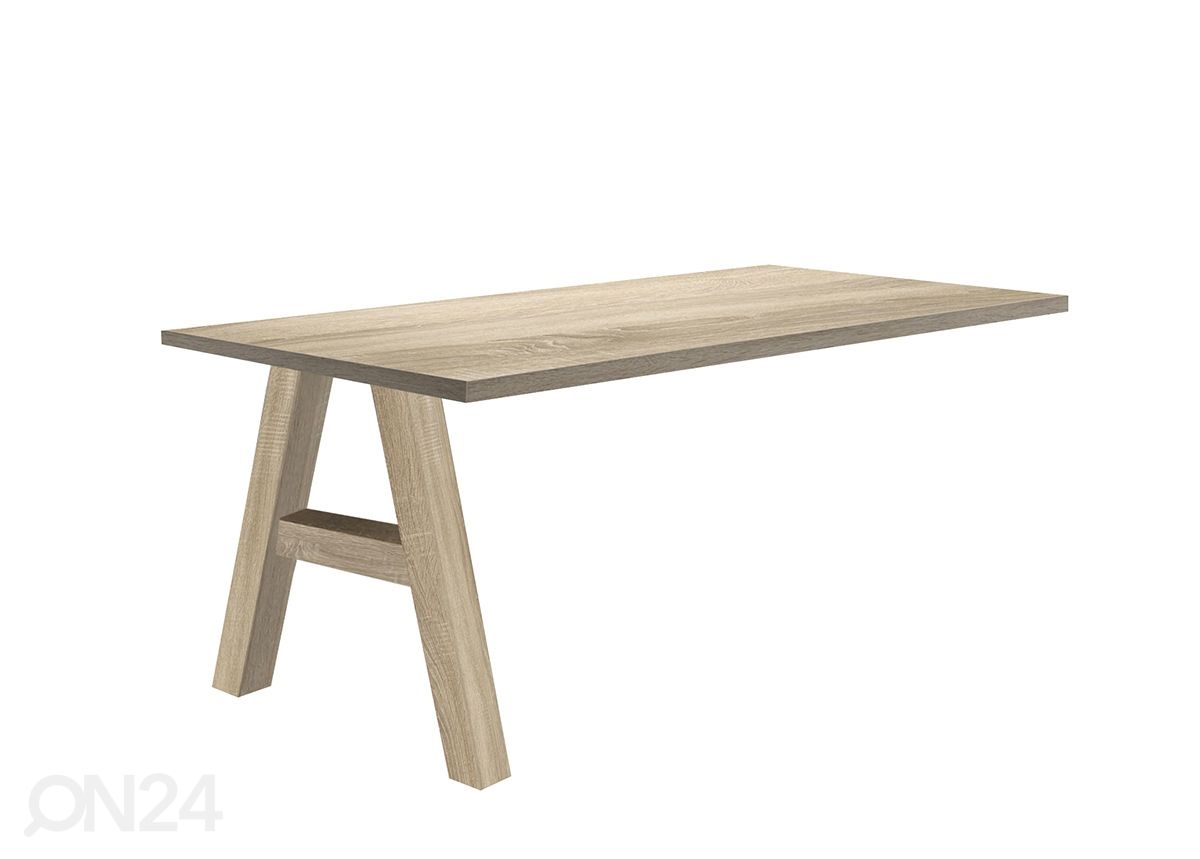 Kinnitatav kirjutuslaud Mister Office A 140 cm suurendatud