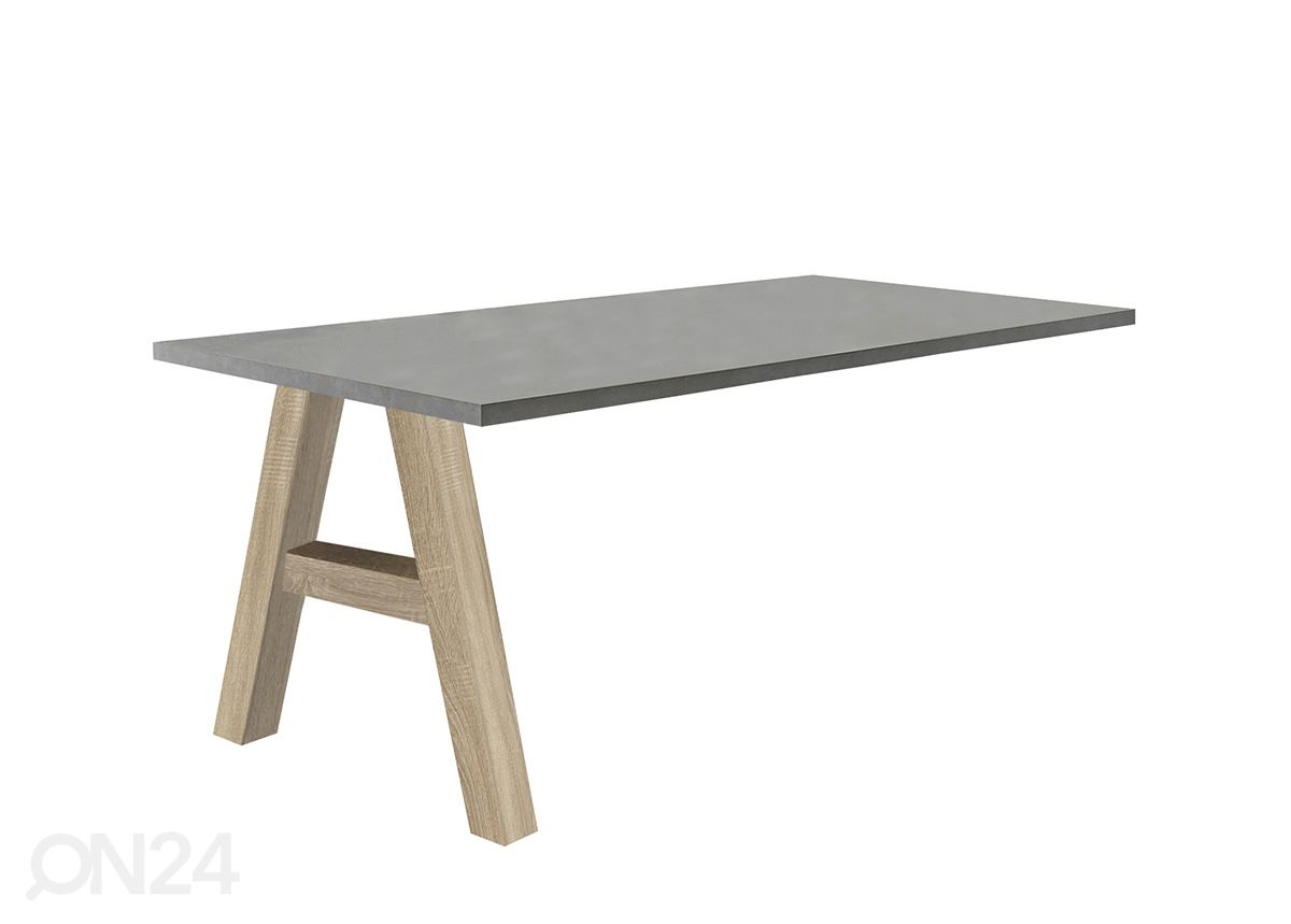Kinnitatav kirjutuslaud Mister Office A 160 cm suurendatud
