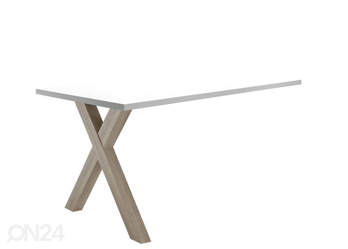 Kinnitatav kirjutuslaud Mister Office X 140 cm suurendatud