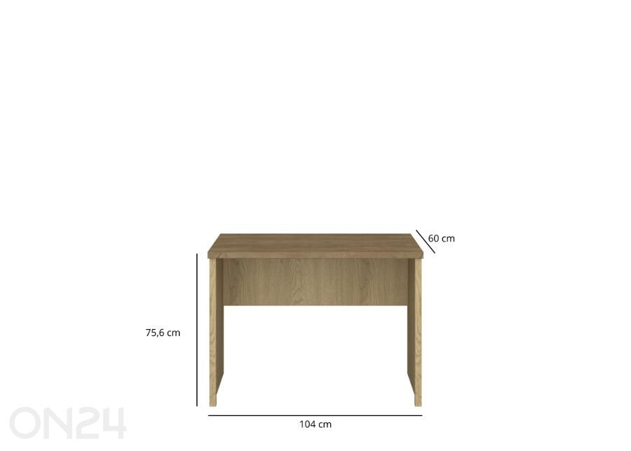 Kirjutuslaud Denzel 104 cm suurendatud mõõdud