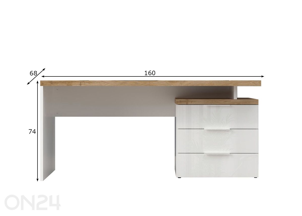 Kirjutuslaud Easy suurendatud mõõdud