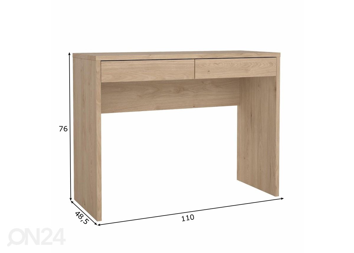 Kirjutuslaud Function 110 cm suurendatud mõõdud