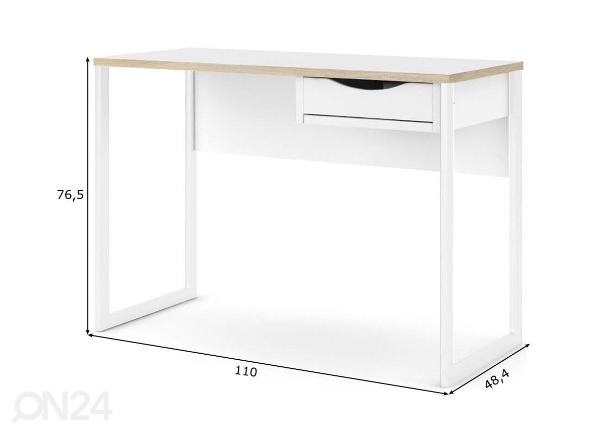 Kirjutuslaud Function 110 cm suurendatud mõõdud