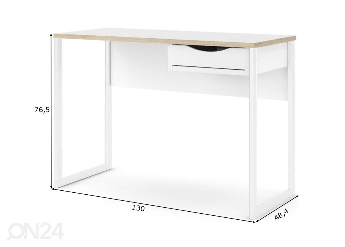 Kirjutuslaud Function 130 cm suurendatud mõõdud