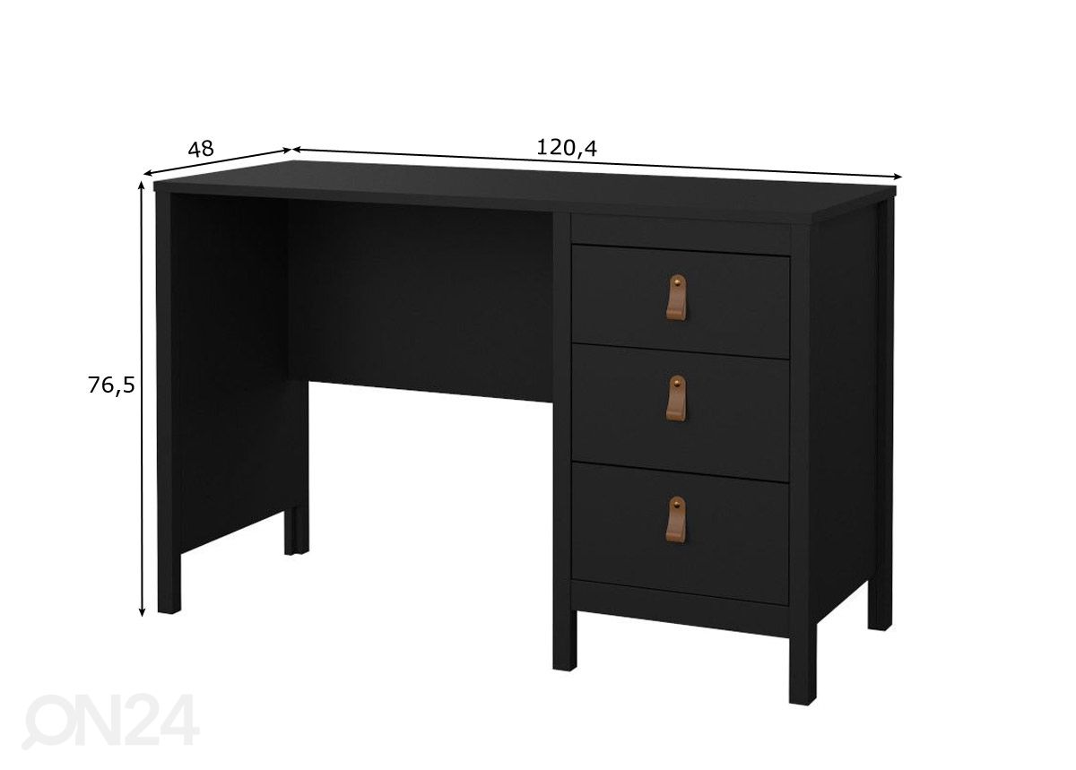 Kirjutuslaud Madrid 120 cm suurendatud mõõdud