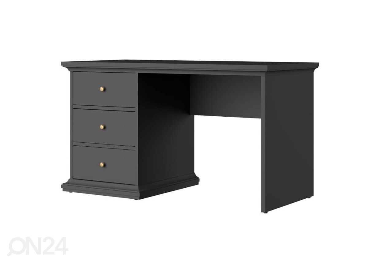Kirjutuslaud Paris 130 cm, matt hall suurendatud