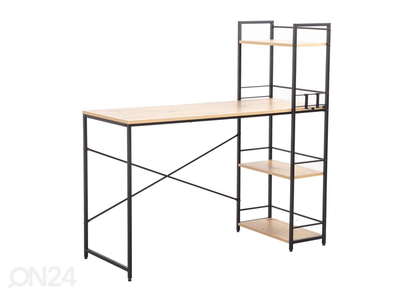 Kirjutuslaud Study 120x51xH120 cm, tamm/pruun suurendatud