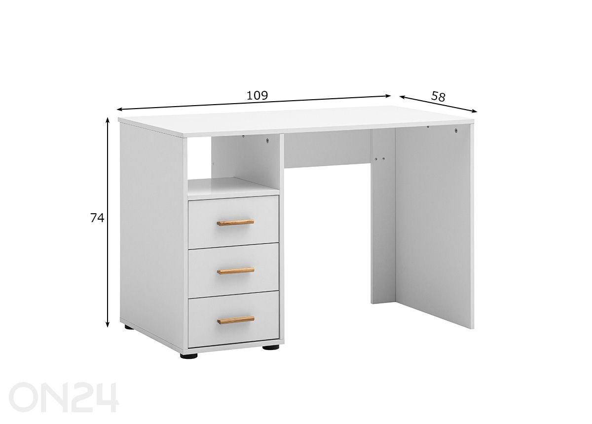 Kirjutuslaud Torge suurendatud mõõdud