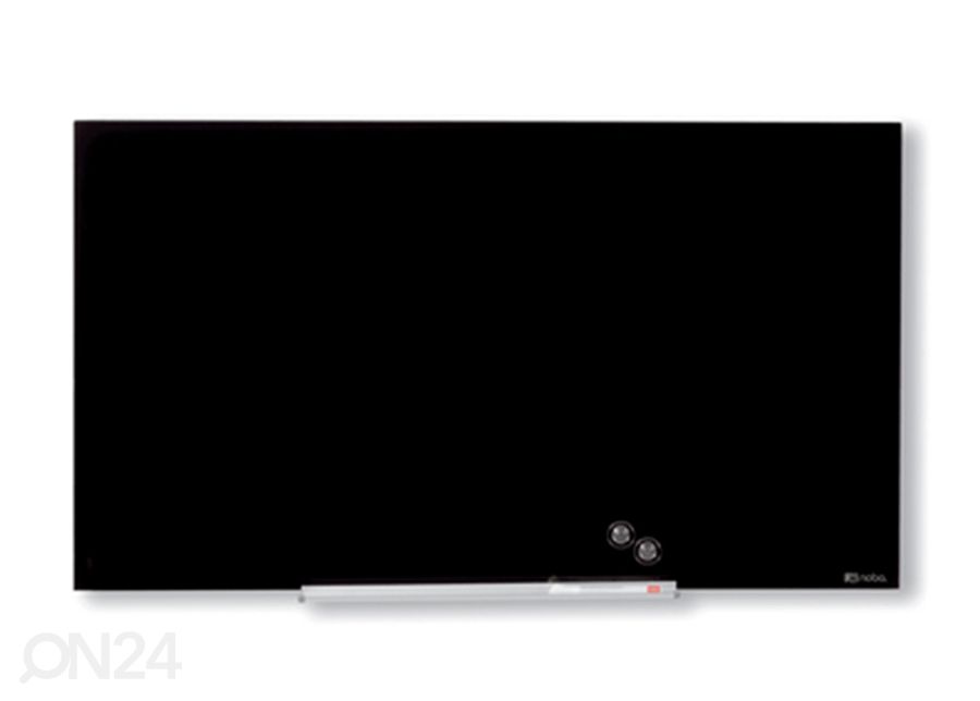 Klaastahvel magnetpinnaga Nobo diamond 85" (laiekraan, must) 188x106 cm suurendatud