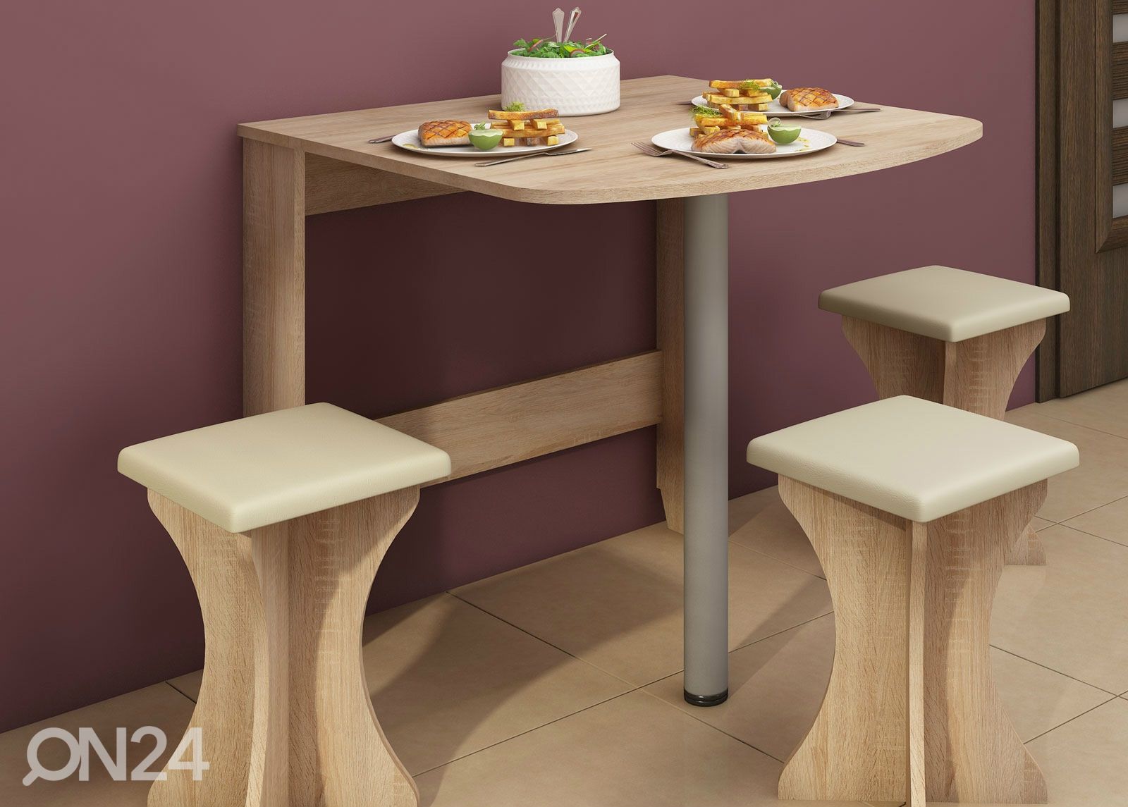 Klapplaud Conna 80x81 cm suurendatud