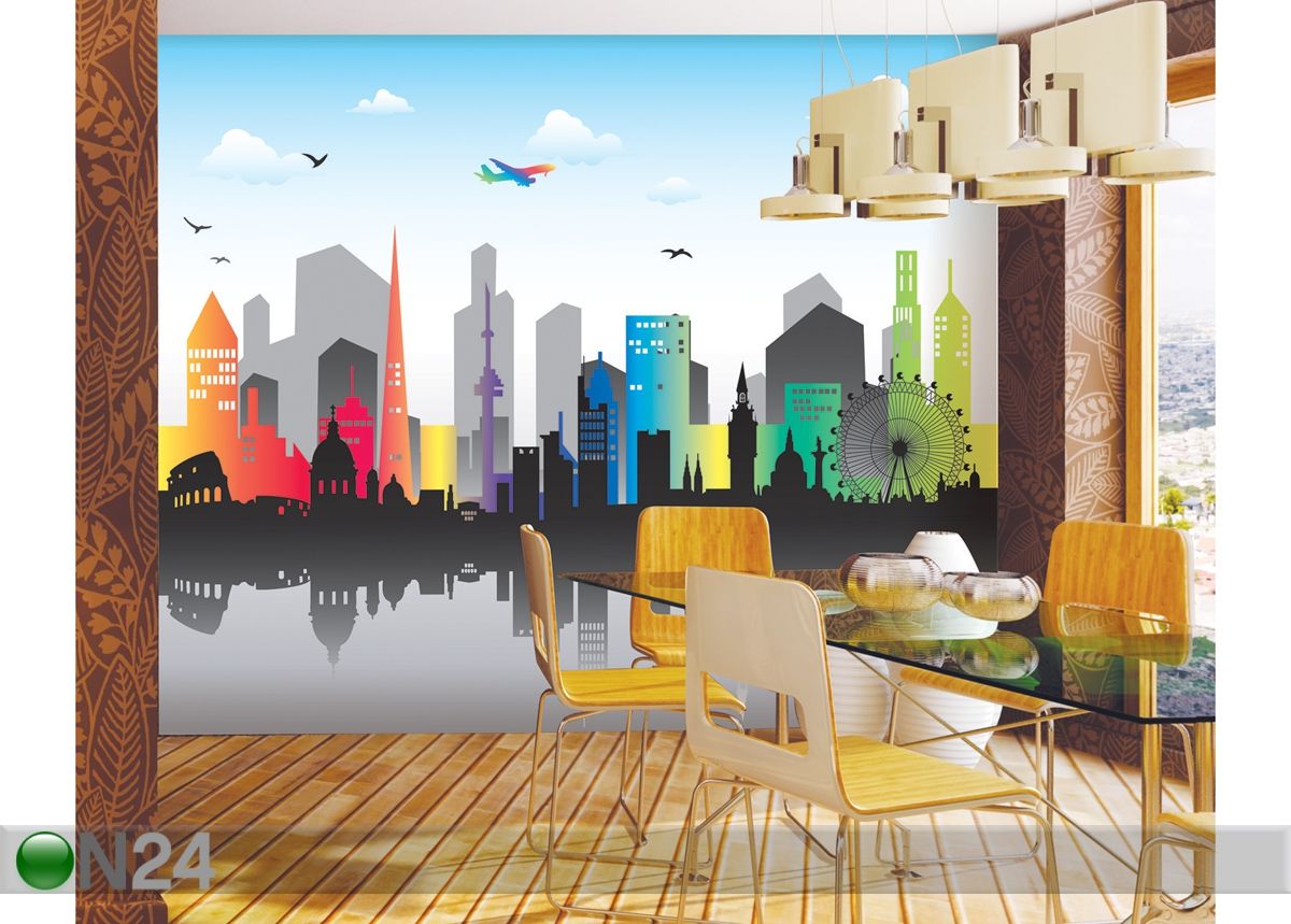 Kleebitav seinapilt Panoraam 250x300 cm suurendatud