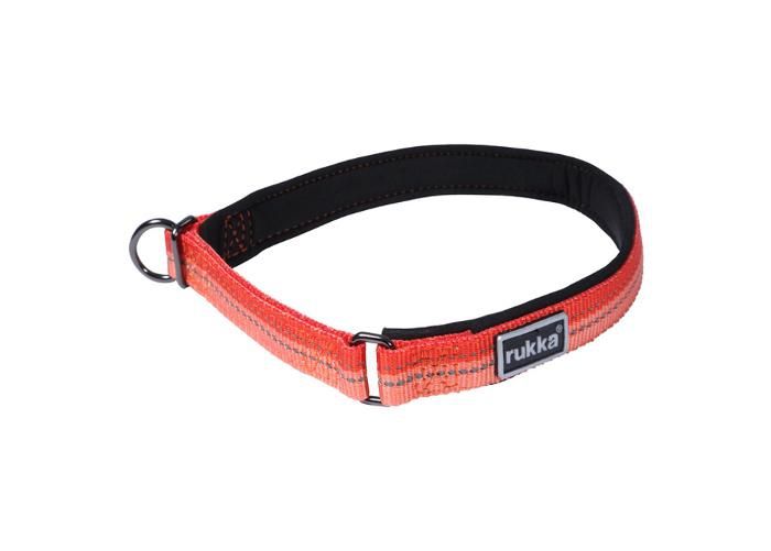 Koera kaelarihm beam poolpehme 30 mm/55-65 cm tomat suurendatud