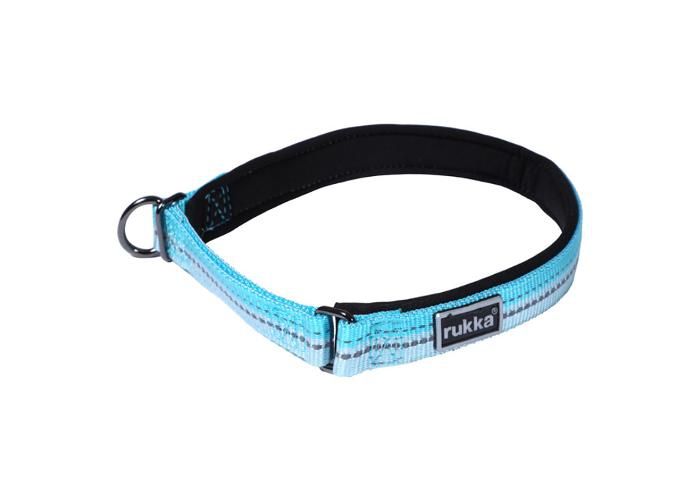 Koera kaelarihm beam poolpehme 30 mm/55-65 cm türkiis suurendatud