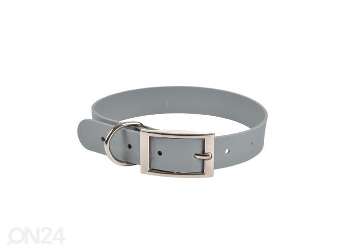 Koera kaelarihm silikoonist 40x2 cm hall suurendatud