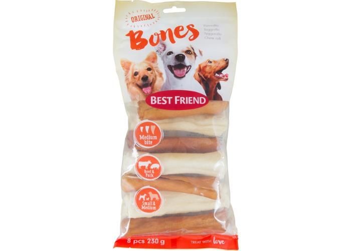 Koera maius bones närimisrull mix S/M keskmine tugevus 230 g n8 suurendatud