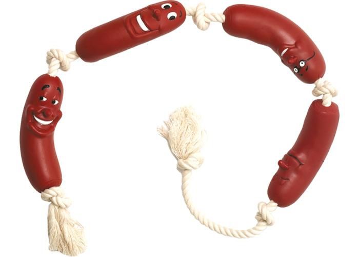 Koera mänguasi vorstid nööril 70 cm suurendatud