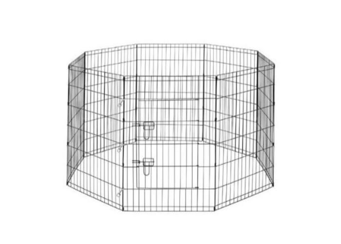 Koera metallaedik dog park 3 8 paneeli 61 x 107 cm suurendatud