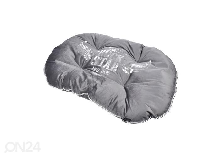 Koera ovaalne padi 107x72 cm helehall suurendatud