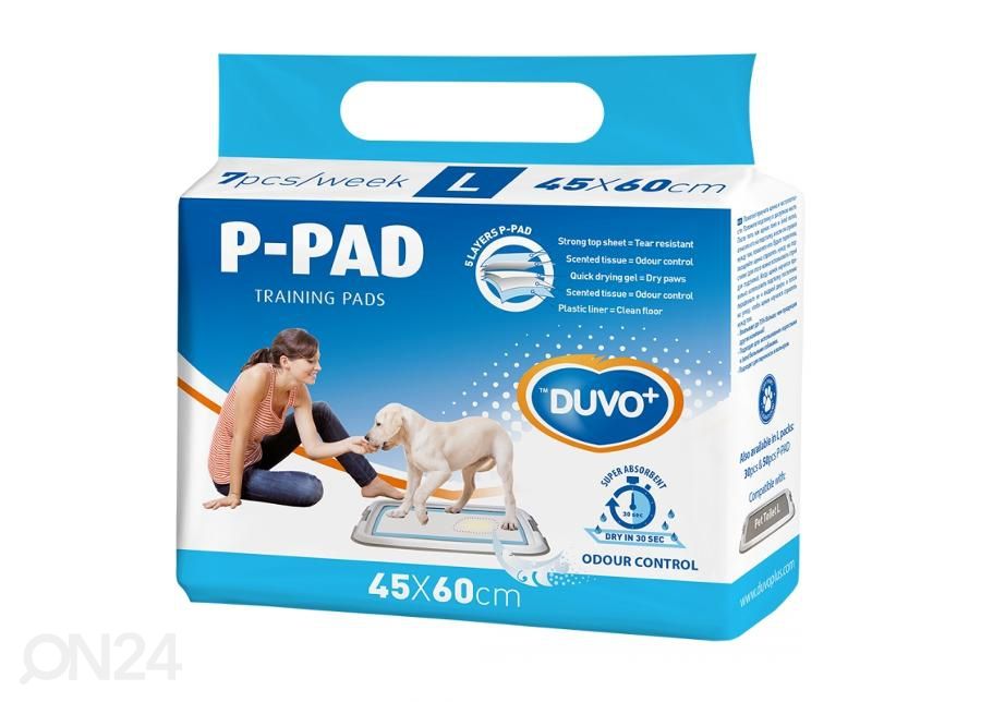 Koera WC matid P-PAD 7tk 45x60 cm suurendatud