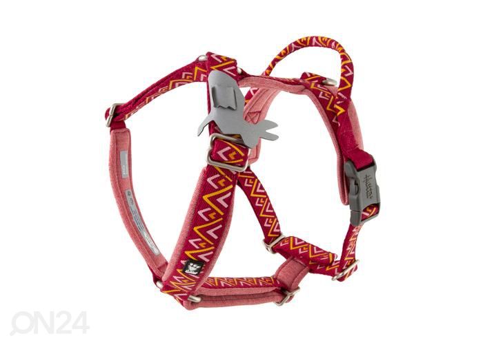 Koera y-traksid razzle-dazzle 35-45cm punane suurendatud