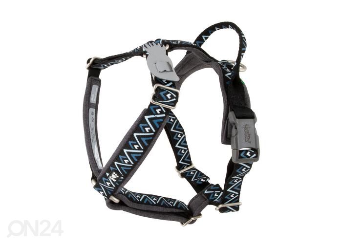Koera y-traksid razzle-dazzle 45-45 cm must suurendatud