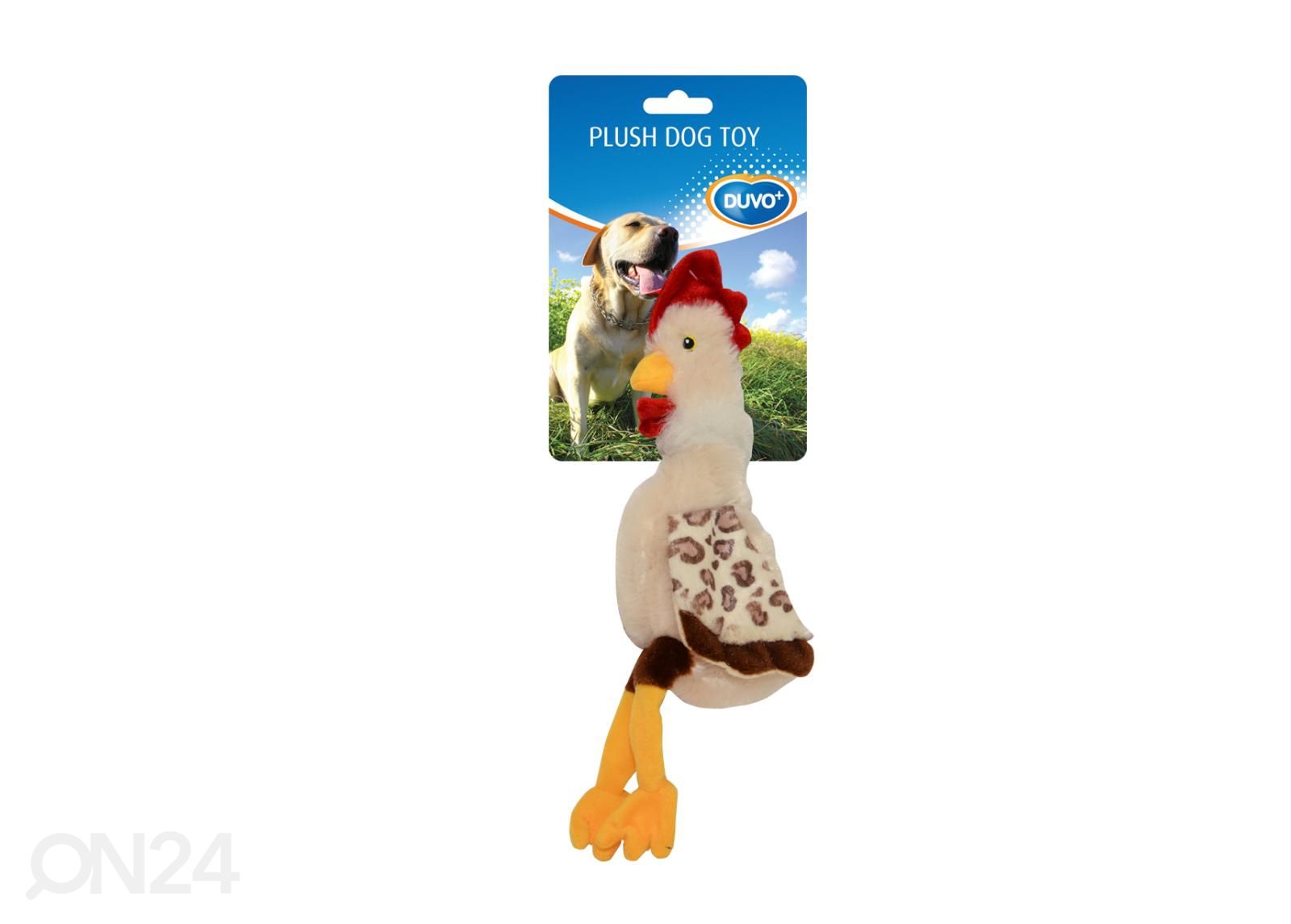 Koeralelu pluche kana Duvo+ suurendatud