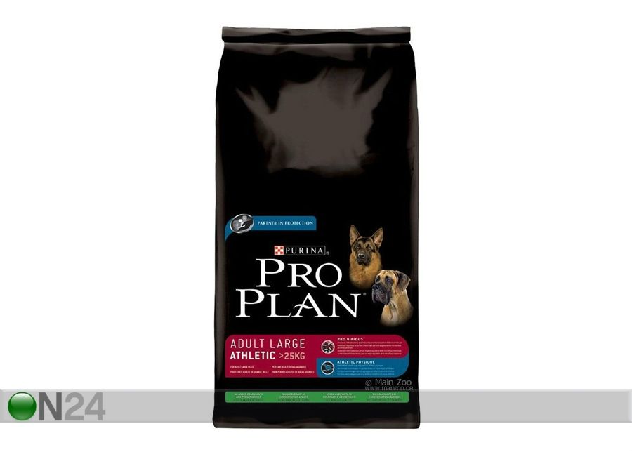 Koerasööt Pro Plan Adult Athletic Dog lamba & riisiga 14kg suurendatud