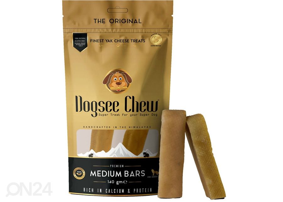 Koerte närimispulgad Medium 140 g suurendatud