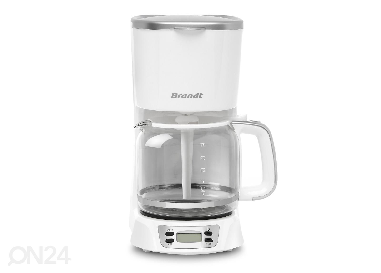 Kohvimasin Brandt L´intemporel CAF1318ES valge suurendatud