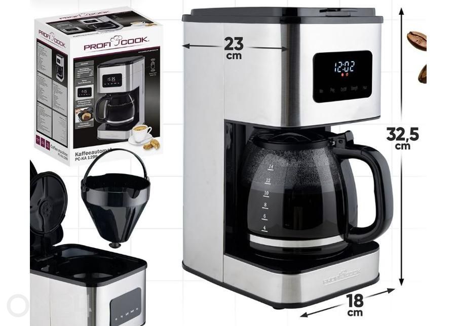 Kohvimasin ProfiCook PCKA1299 suurendatud mõõdud