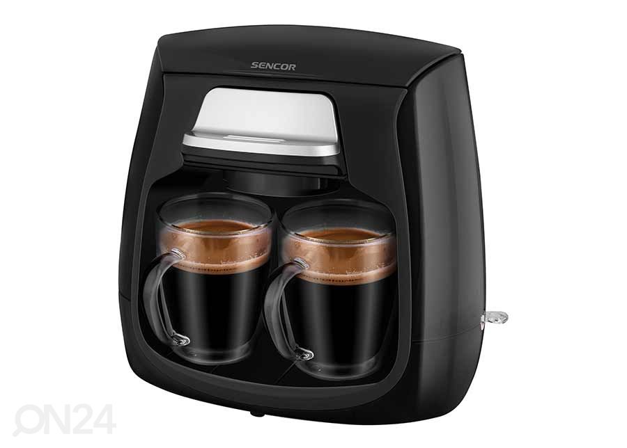 Kohvimasin Sencor kahele tassile SCE2100BK suurendatud