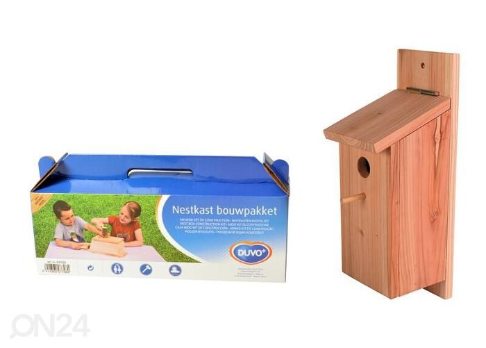 Kokkupandav pesakast lindudele 12,5x14,5x36 cm suurendatud