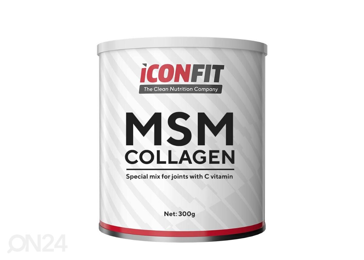 Kollageen MSM + Vitamiin C 300 g apelsini Iconfit suurendatud