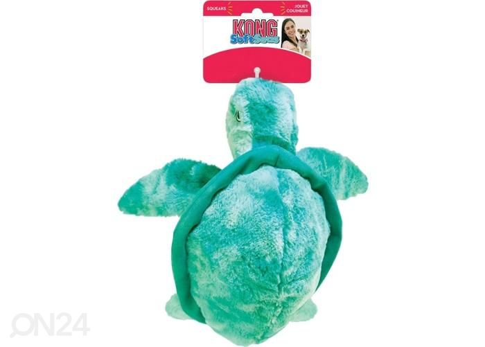 Kong koera mänguasi softseas turtle l suurendatud